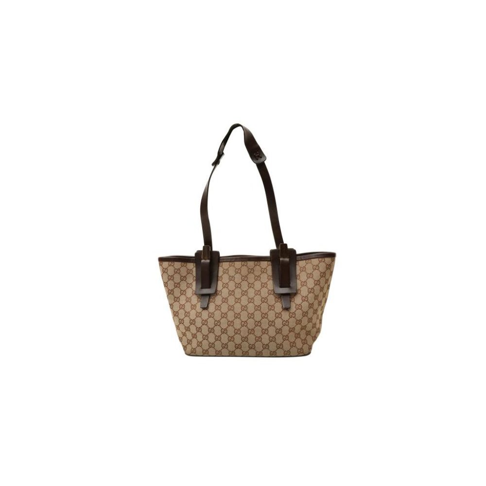 Gucci Brown GG Logo Monogram Shoulder Bag